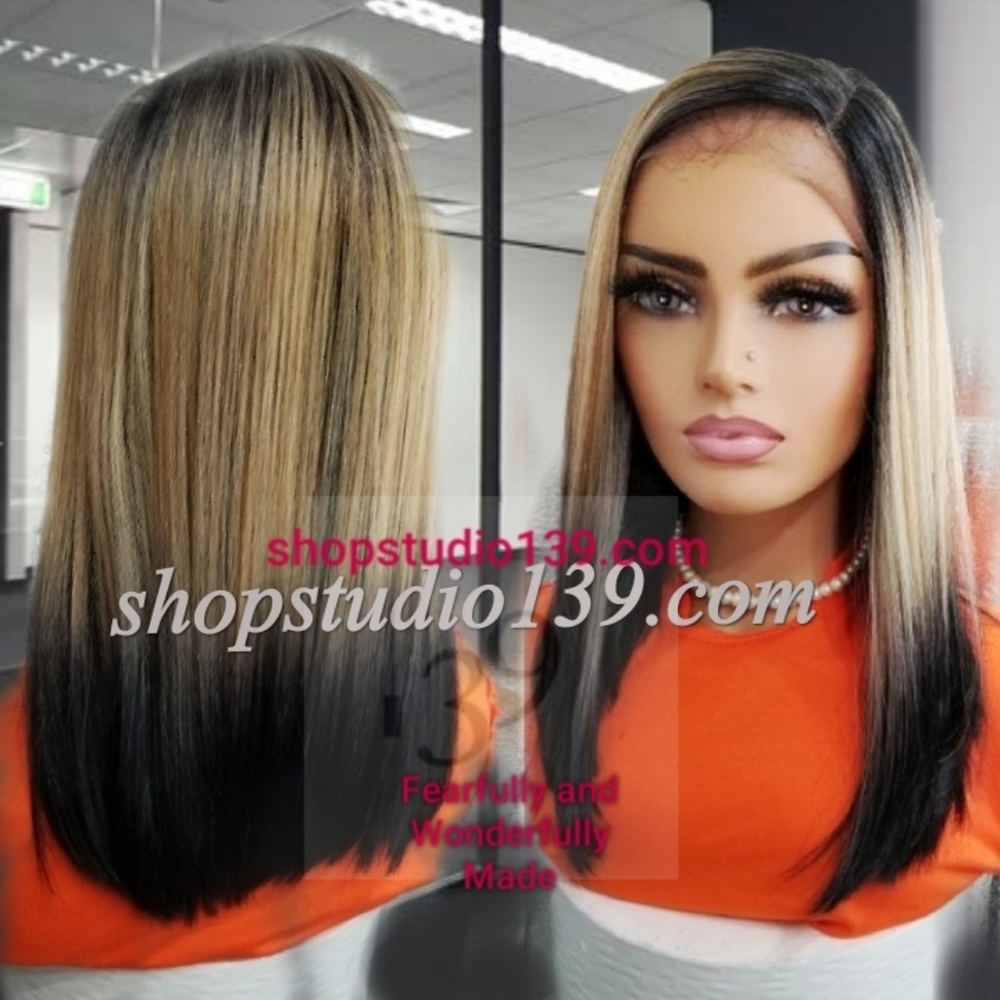 Sexy 2 tone lace front wig